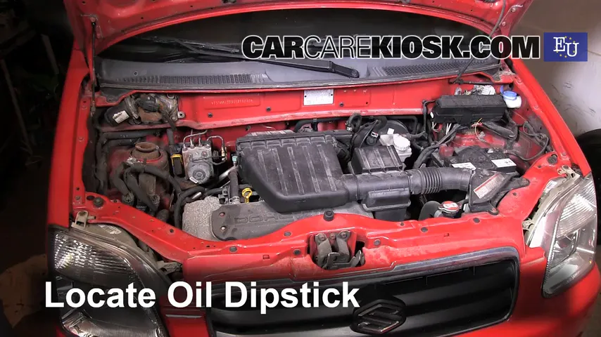 2003 Suzuki Wagon R 1.3L 4 Cyl. Oil Check Oil Level